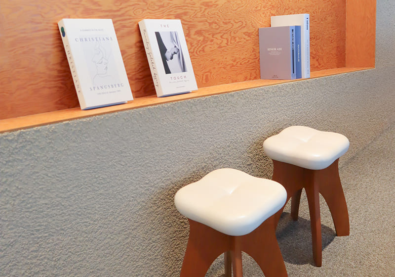 STOOTH stools in a waiting room