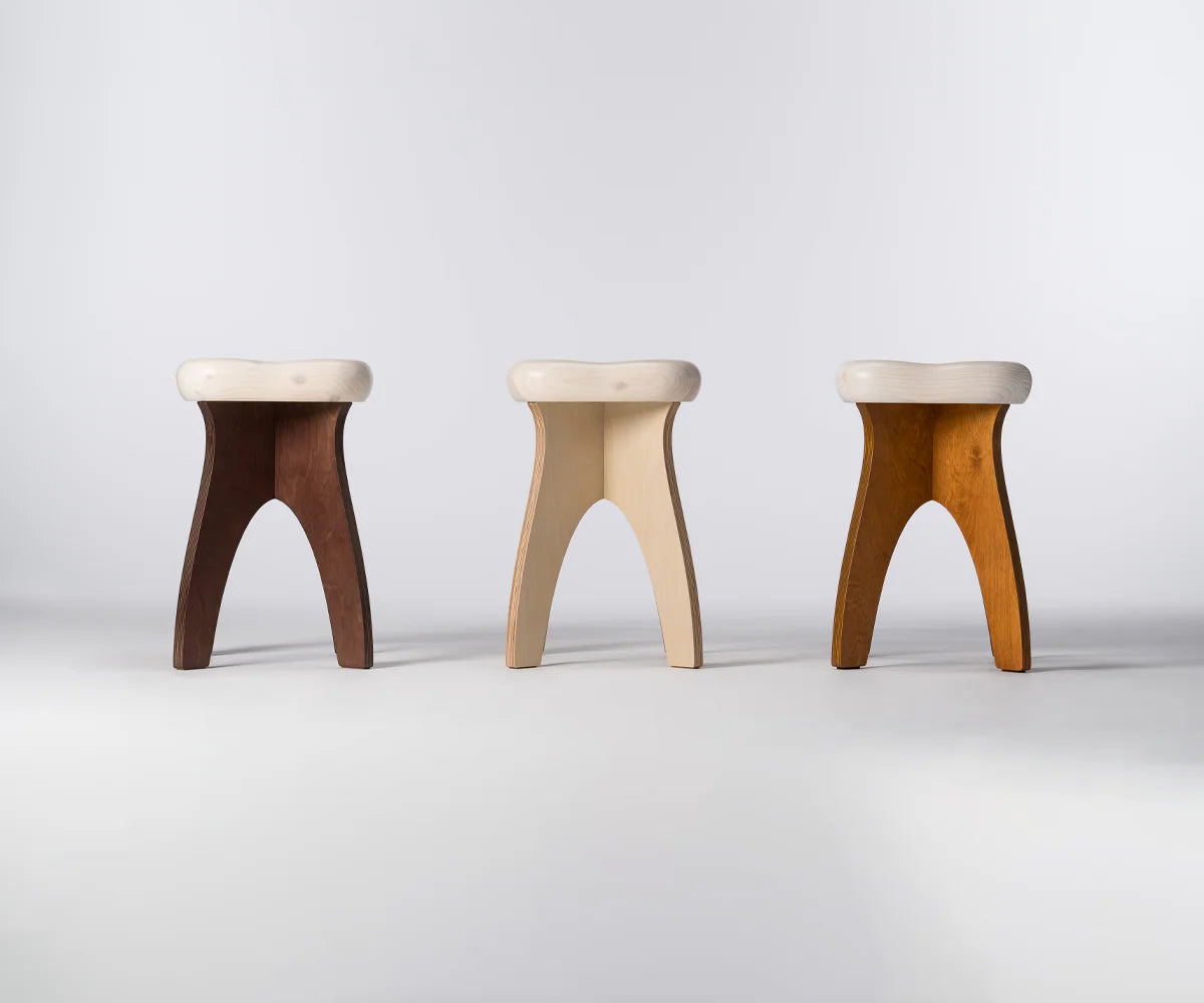 STOOTH in Dark Brown, Natural and Light Brown